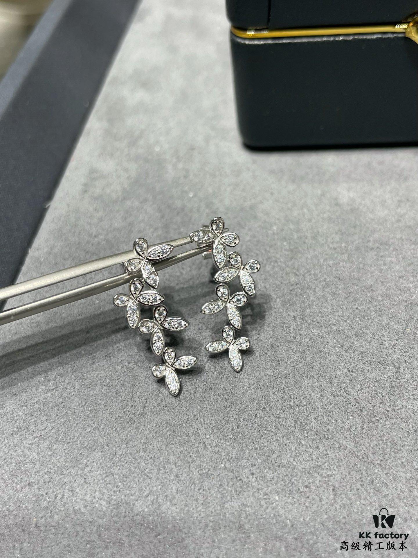 Graff Four Butterfly Stud Earrings, High Jewelry Collection