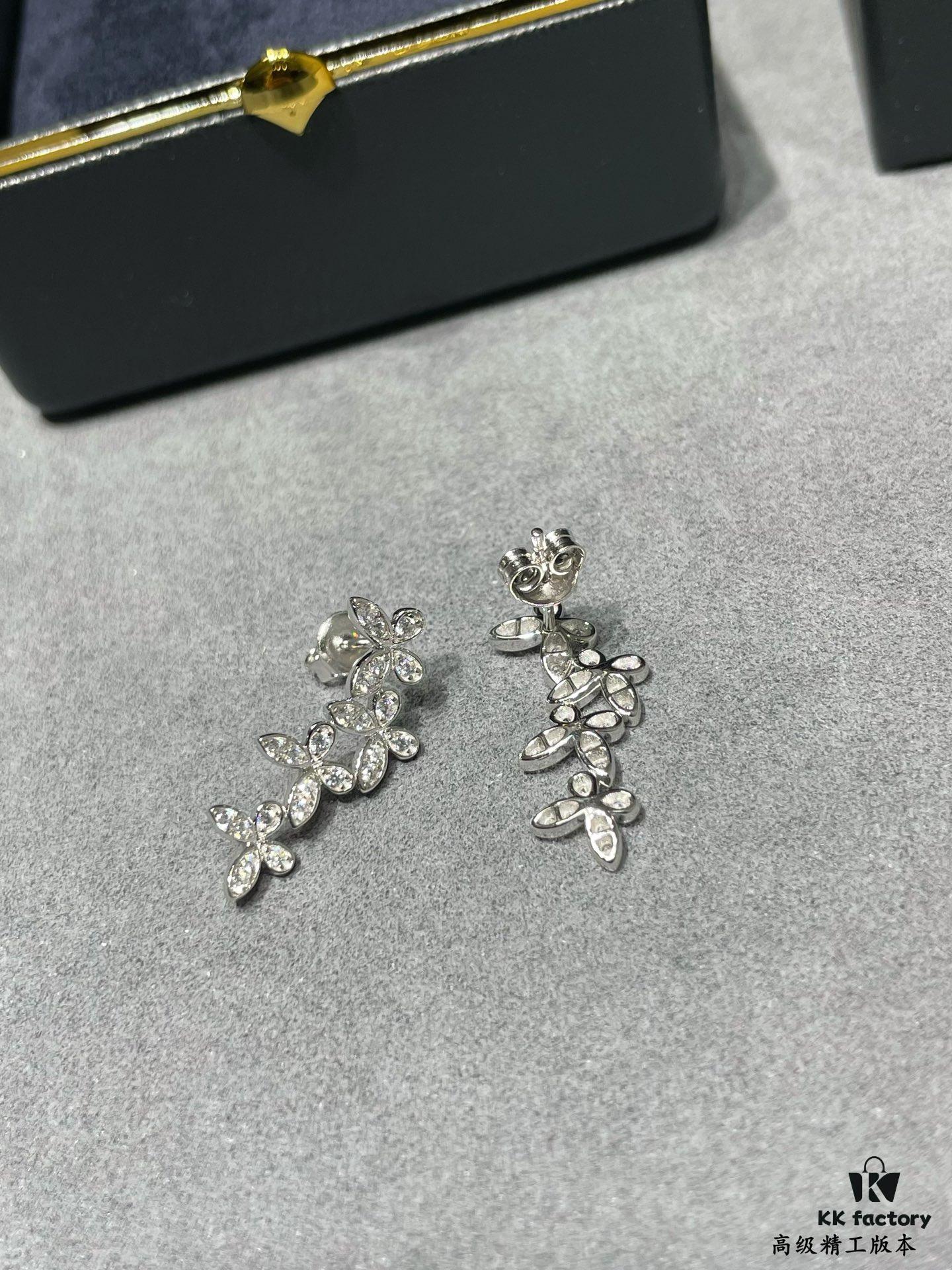 Graff Four Butterfly Stud Earrings, High Jewelry Collection