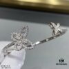 Graff Double Butterfly Open Bangle Bracelet Jewelry Featuring Top-Tier Zirconia