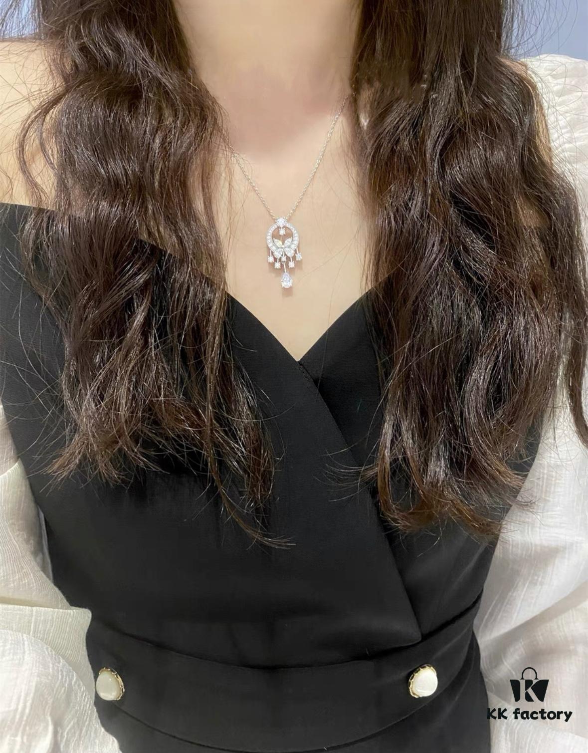 GRAFF Colored Diamond Butterfly Necklace