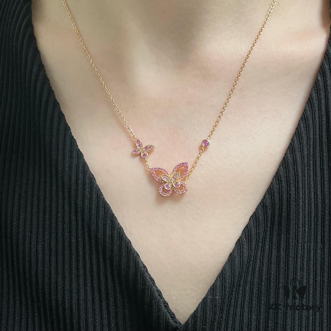 Graff Pink Diamond Bow Necklace, High Jewelry Piece