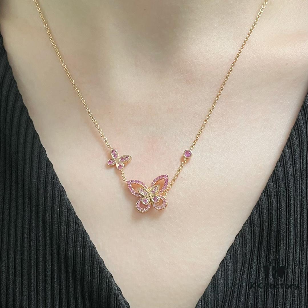 Graff Pink Diamond Bow Necklace, High Jewelry Piece