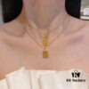 CELINE/Celine Trendy Minimalist Luxury Gold Zodiac Necklace Extremely Versatile