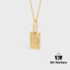 CELINE / Celine Luxury French Zodiac Cube Pendant Collarbone Necklace
