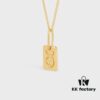 CELINE / Celine Luxury French Zodiac Cube Pendant Collarbone Necklace