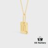 CELINE - Minimalist Luxury Square Pendant Necklace