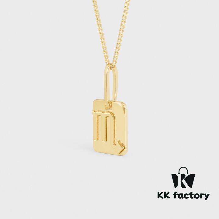 CELINE - Minimalist Luxury Square Pendant Necklace