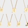 Celine ALPHABET 19 New Arrival 26 Cube Letter Necklace in Gold-Tone Brass