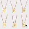 Celine ALPHABET 19 New Arrival 26 Cube Letter Necklace in Gold-Tone Brass