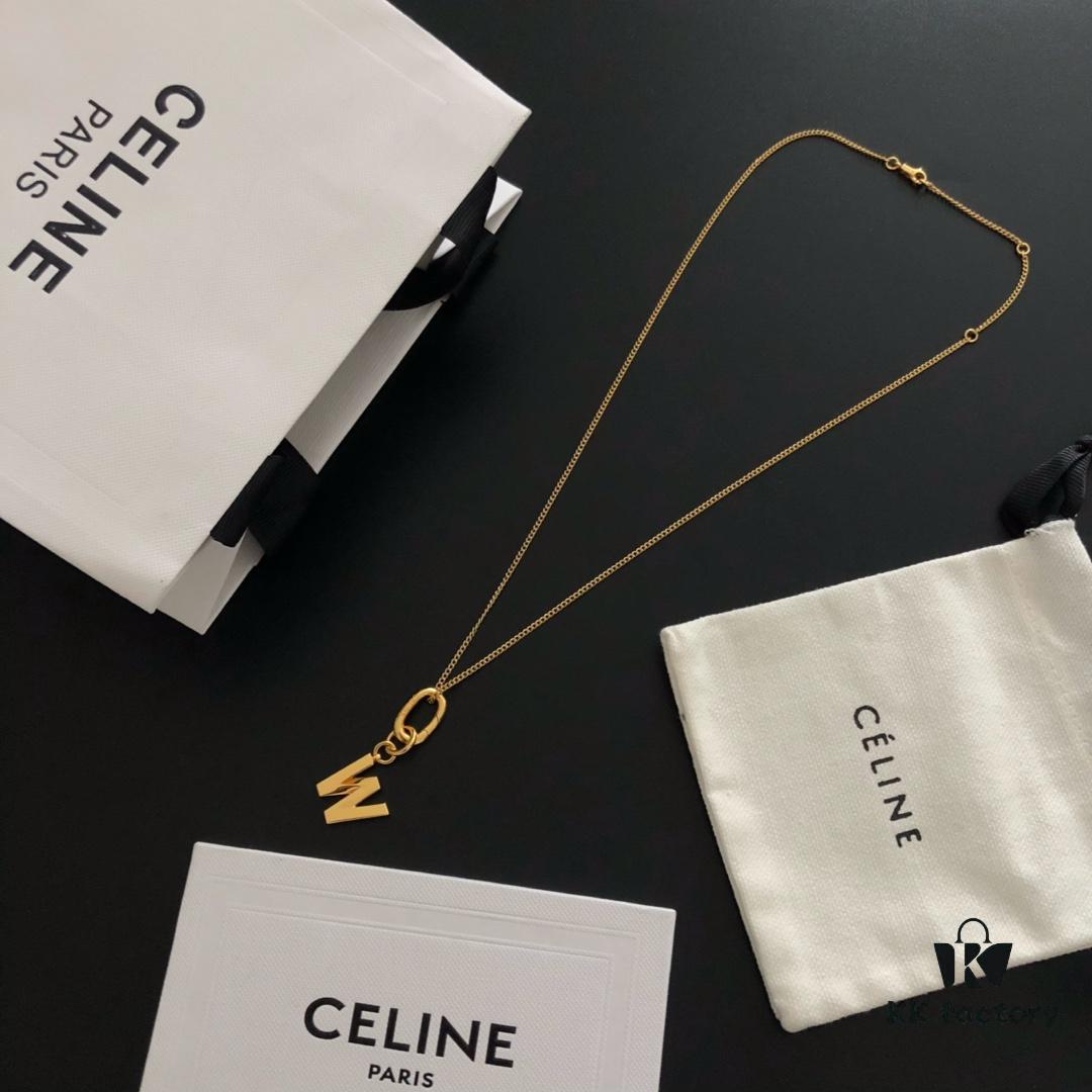 Celine New Letter Necklace / Earrings