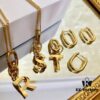 Celine Hot Sale! New Arrival Worldwide First Release! Celine 2021 New Alphabet Earrings and Necklace Multi-Wear Design