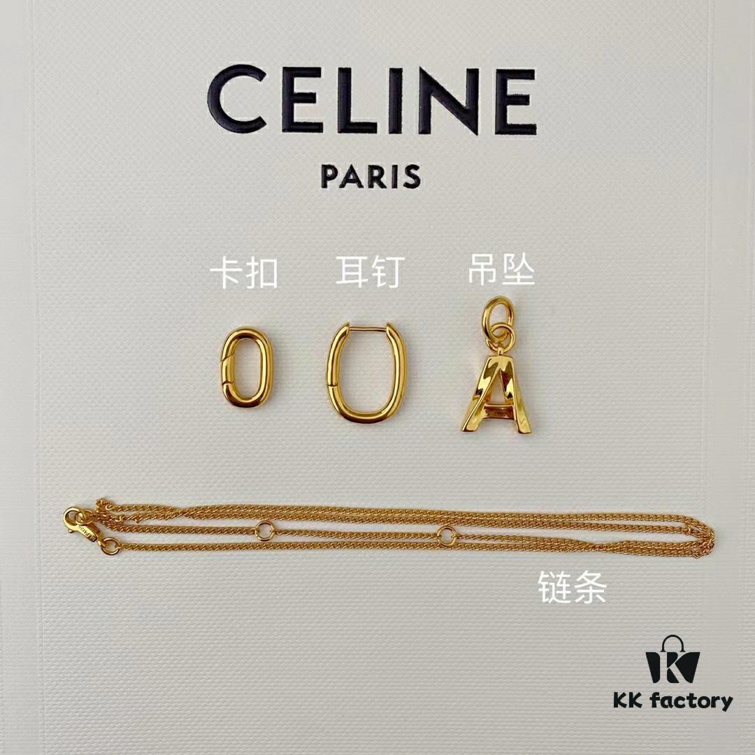 Celine Hot Sale! Brand New 2021 Multi-Way Alphabet Earrings and Necklace