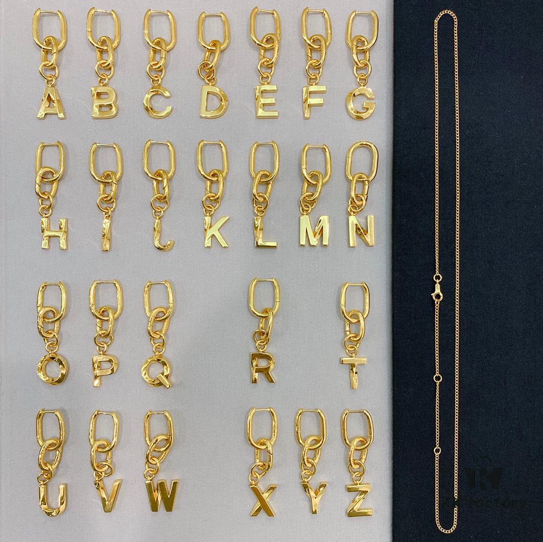 Celine Hot Sale! Brand New 2021 Multi-Way Alphabet Earrings and Necklace