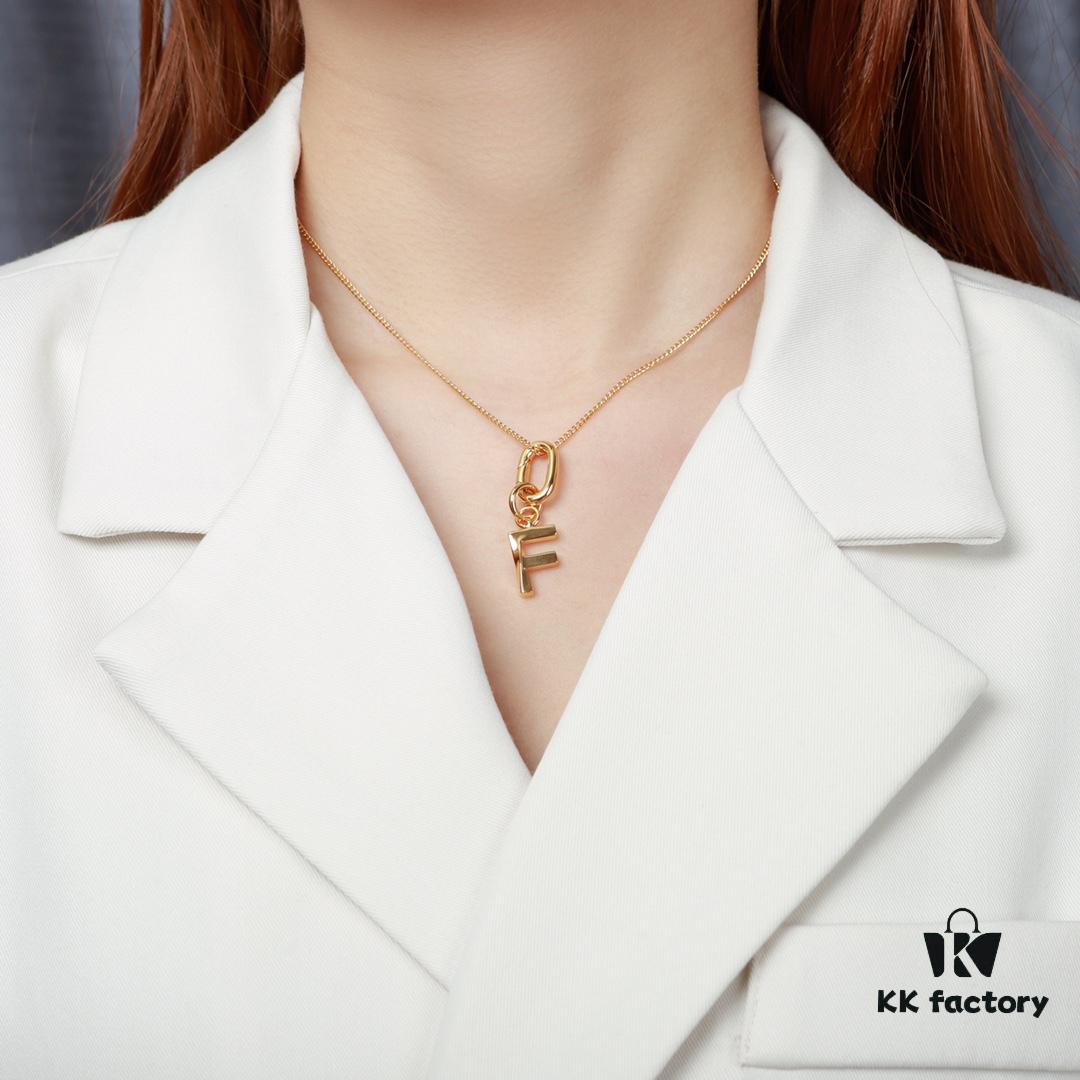 2021 New Arrival 🌟 Celine Necklace, Popular Style, Exquisite Craftsmanship, Premium Look, Solid Brass Material Matching Retail Quality, Versatile Sweet and Edgy Design, In Stock