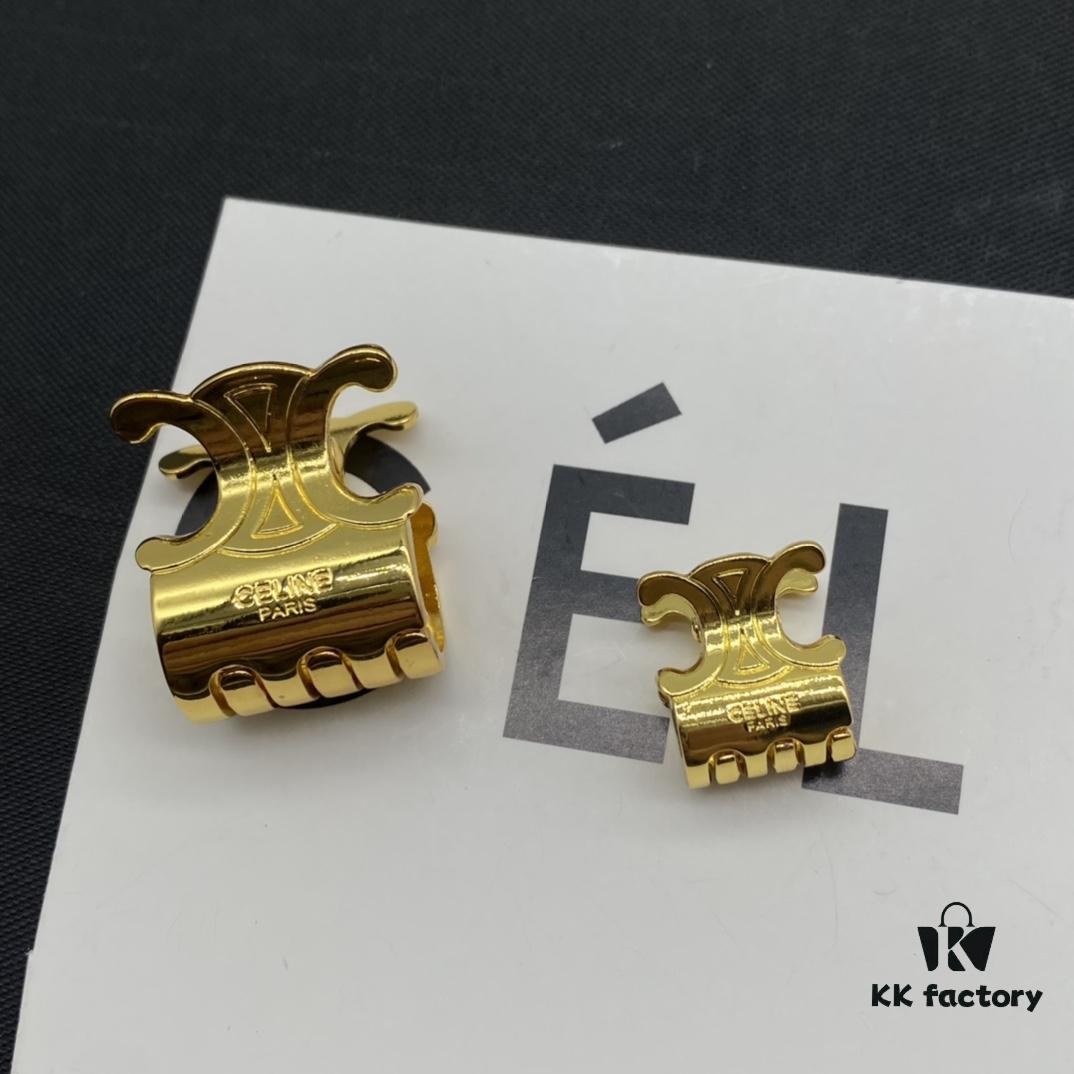 Celine Hair Clip with Effortless European and American Style, Suitable for Various Occasions, Simple Yet Elegant, Made of Original Match Material