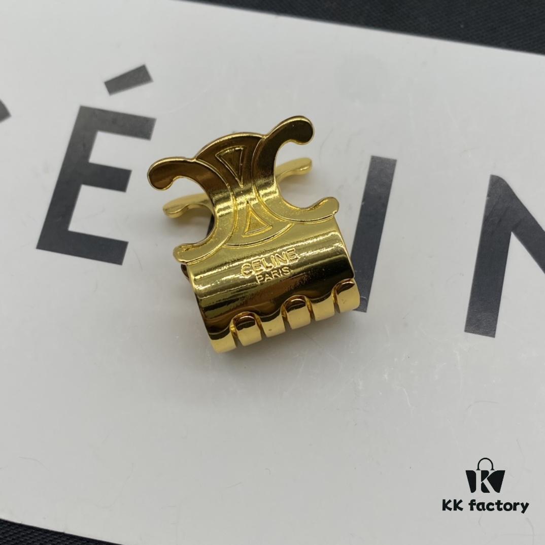 Celine Hair Clip with Effortless European and American Style, Suitable for Various Occasions, Simple Yet Elegant, Made of Original Match Material