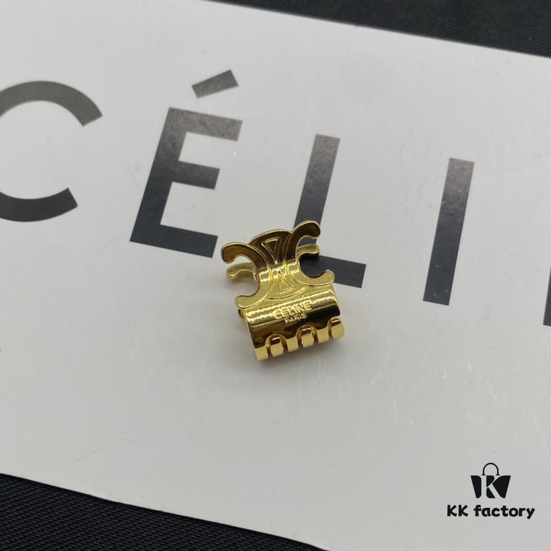 Celine Hair Clip with Effortless European and American Style, Suitable for Various Occasions, Simple Yet Elegant, Made of Original Match Material