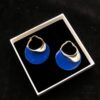 Celine 2021 European and American Style Plated Metal Enamel Vintage New Trend Irregular Exaggerated Geometric Large Hoop Earrings with Clip