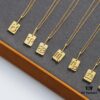 Celine12 Zodiac Necklace, Highly Popular with Unique Constellation Relief Design, Made of Gold-Plated Copper Giving a Vintage and Mysterious Look