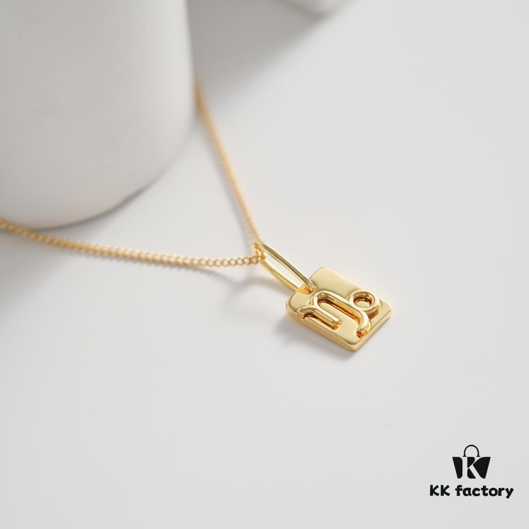 Celine12 Zodiac Necklace, Highly Popular with Unique Constellation Relief Design, Made of Gold-Plated Copper Giving a Vintage and Mysterious Look