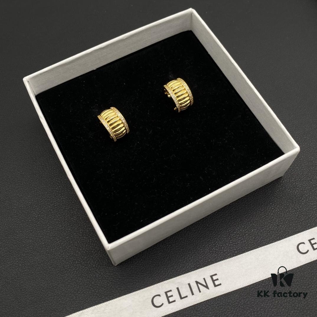 CELINE Effortless European and American Style Suitable for Various Occasions, Simple Yet Elegant, Made with Original-Match Materials