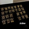 Celine Letter Earrings, Consistent ZP Material! 26 Letters, Authentic Craftsmanship, Thick Gold Plating!