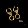 Celine Letter Earrings, ZP-Consistent Material! 26 Letters, Authentic Craftsmanship, Thick Gold Plating!
