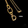 Celine Letter Necklace, Consistent ZP Material! Meaningful Jewelry to Wear the Important Names Close to You 💗 26 Letters Available, Precise Craftsmanship, Thick Gold Plating, Versatile Everyday Essential with High Wearability – A Must-Have for Everyone!