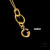 Celine Letter Necklace, Consistent ZP Material! Meaningful Jewelry to Wear the Important Names Close to You 💗 26 Letters Available, Precise Craftsmanship, Thick Gold Plating, Versatile Everyday Essential with High Wearability – A Must-Have for Everyone!