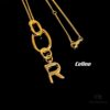 Celine Letter Necklace, Consistent ZP Material! Meaningful Jewelry to Wear the Important Names Close to Your Heart 💗 Available in 26 Letters, Faithful Craftsmanship, Thick Gold Plating, Versatile and Easy to Match with Daily Outfits, High Wearing Frequency – A Must-Have for Everyone!
