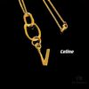 Celine Letter Necklace, Consistent ZP Material!