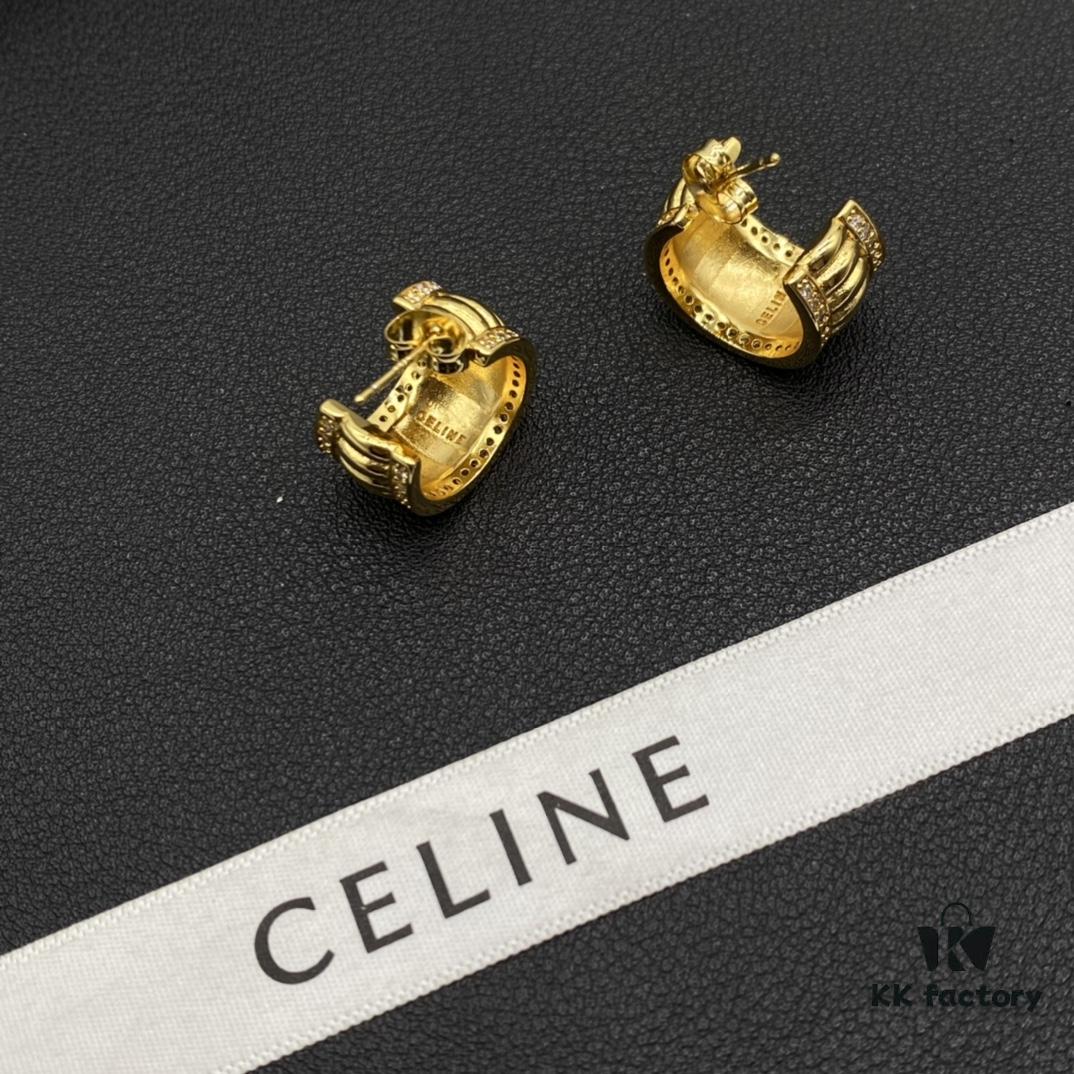CELINE Effortless European and American Style Suitable for Various Occasions, Simple Yet Elegant, Made with Original-Match Materials