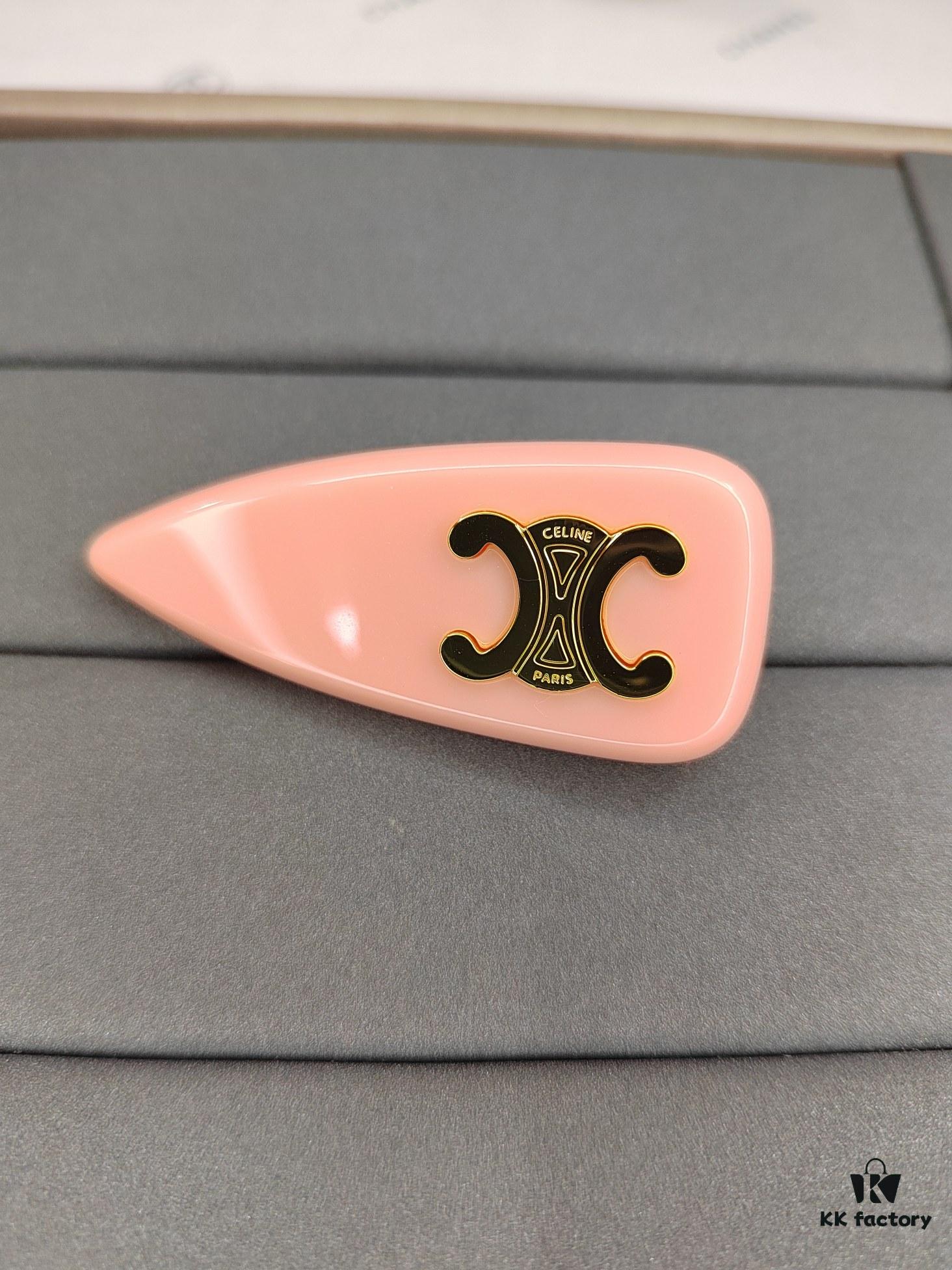 Celine New Arrival Vintage Yellow Brass Hair Clip