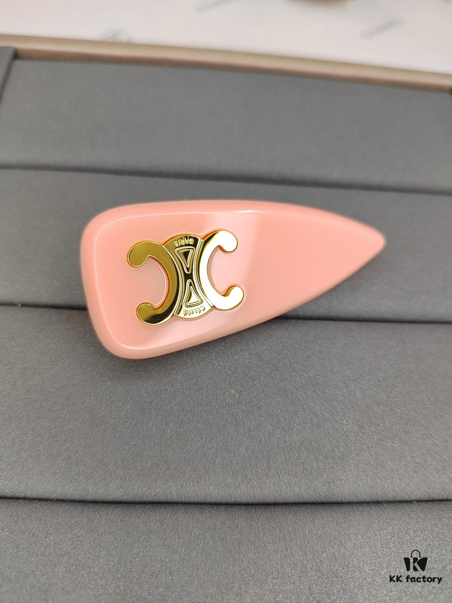 Celine New Arrival Vintage Yellow Brass Hair Clip