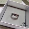 CK New Arrival Ring – Titanium Steel, Original Engraving, White Gold Color, US Size 5-11
