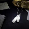 CK Men's/Couples Similar Military Tag Minimalist and Elegant, a Great Gift for Boyfriend or as Couples Necklace, Easy to Match with Outfits