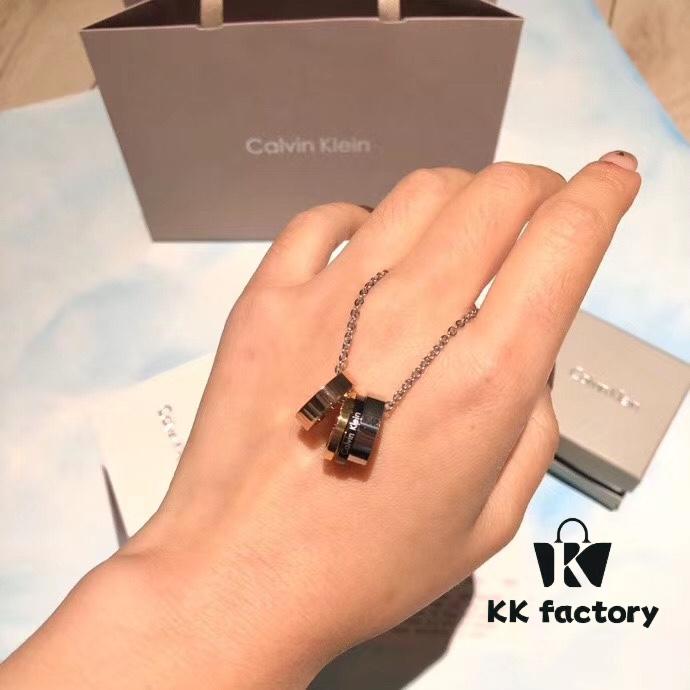 CK Four-Ring Necklace - Romantic Gift for 520