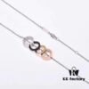 CK Four-Ring Necklace - Romantic Gift for 520