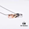 CK Four-Ring Necklace - Romantic Gift for 520