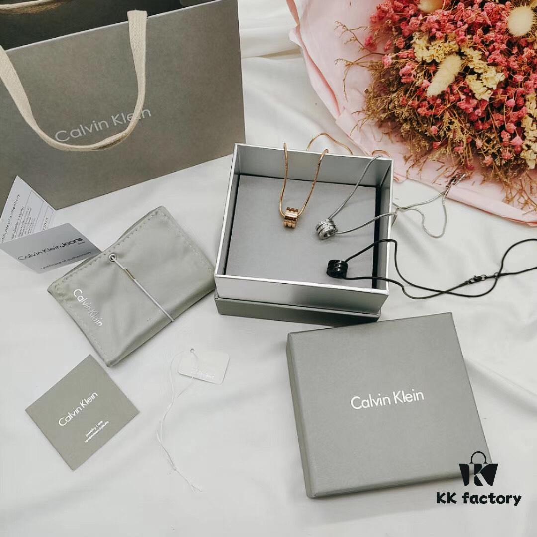 Valentine's Day Gift! Top Purchase Level! Three Colors Available! CK Solid Color Spring Couple Necklace