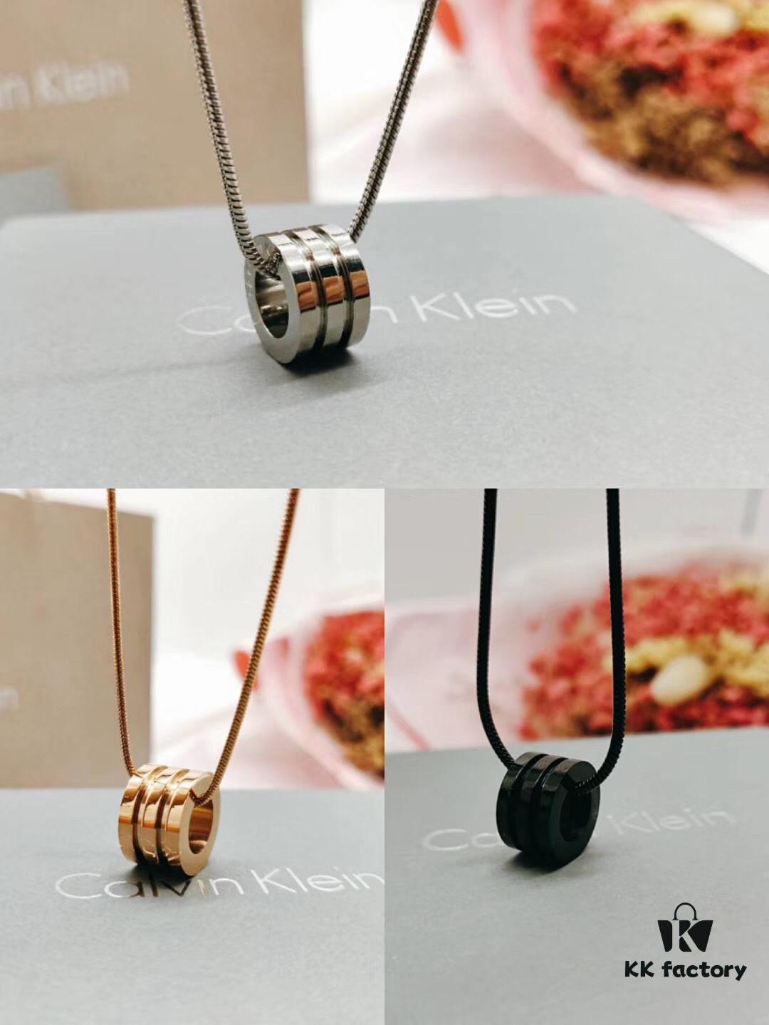 Valentine's Day Gift! Top Purchase Level! Three Colors Available! CK Solid Color Spring Couple Necklace