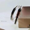 CK Couple Special: CK Couple Open Bangle Bracelet, Black Steel 316, Guaranteed Authentic, Women's Inner Circumference 16.5cm, Men's Inner Circumference 17.5cm
