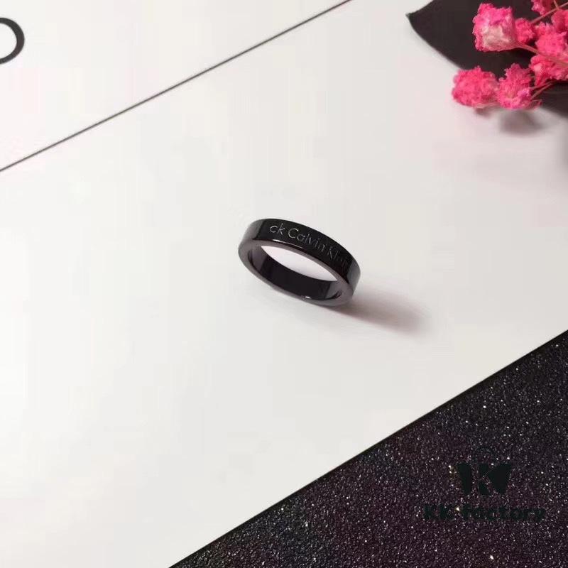 CK Couple Special: Popular CK Titanium Steel Rings, Vacuum Gold Plated Couple Bands in Rose Gold, Silver, Gold, and Black Gold – Four Colors Available, US Size 5-11