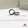 CK Couple Special: CK Black Gold Inlaid Ring, CNC Precision Carved, Vacuum Electroplated Inside Furnace, Men's and Women's Styles, Couple Ring, US Size 5-10, Titanium Steel Craftsmanship