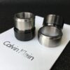 Titanium Steel CK Solid Color Couple Rings, Large Stock Available, Real Photos, CNC Precision Carving, 1:1 Replication, Molded from Authentic Counter Products, Two Colors Available