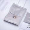 Calvin Klein CK Double Ring Necklace, White Gold and Rose Gold Plated Couple Necklace