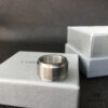 Titanium Steel CK Solid Color Couple Rings, Large Stock Available, Real Photos, CNC Precision Carving, 1:1 Replication, Molded from Authentic Counter Products, Two Colors Available