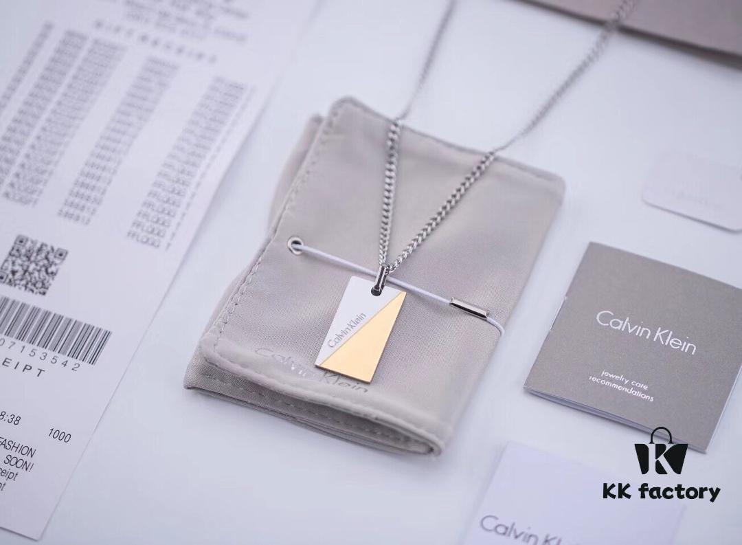 Calvin Klein CK Rectangular Pendant Necklace