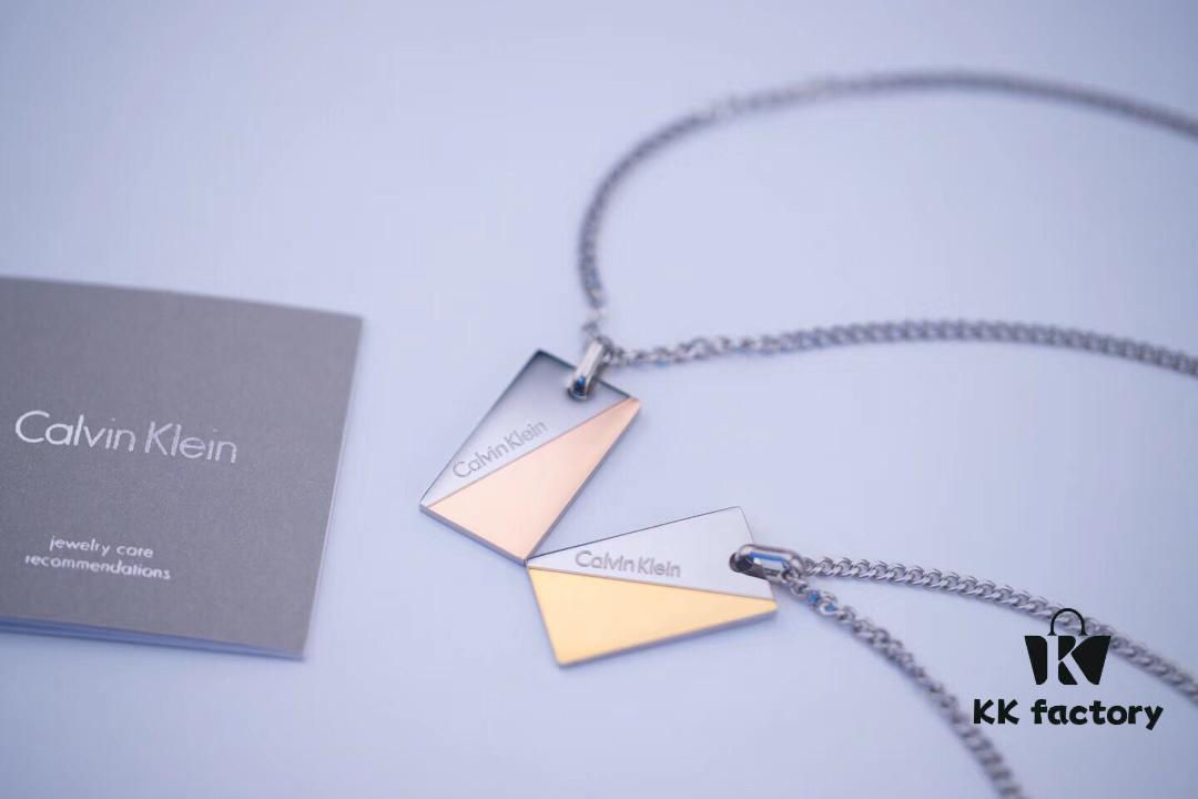 Calvin Klein CK Rectangular Pendant Necklace