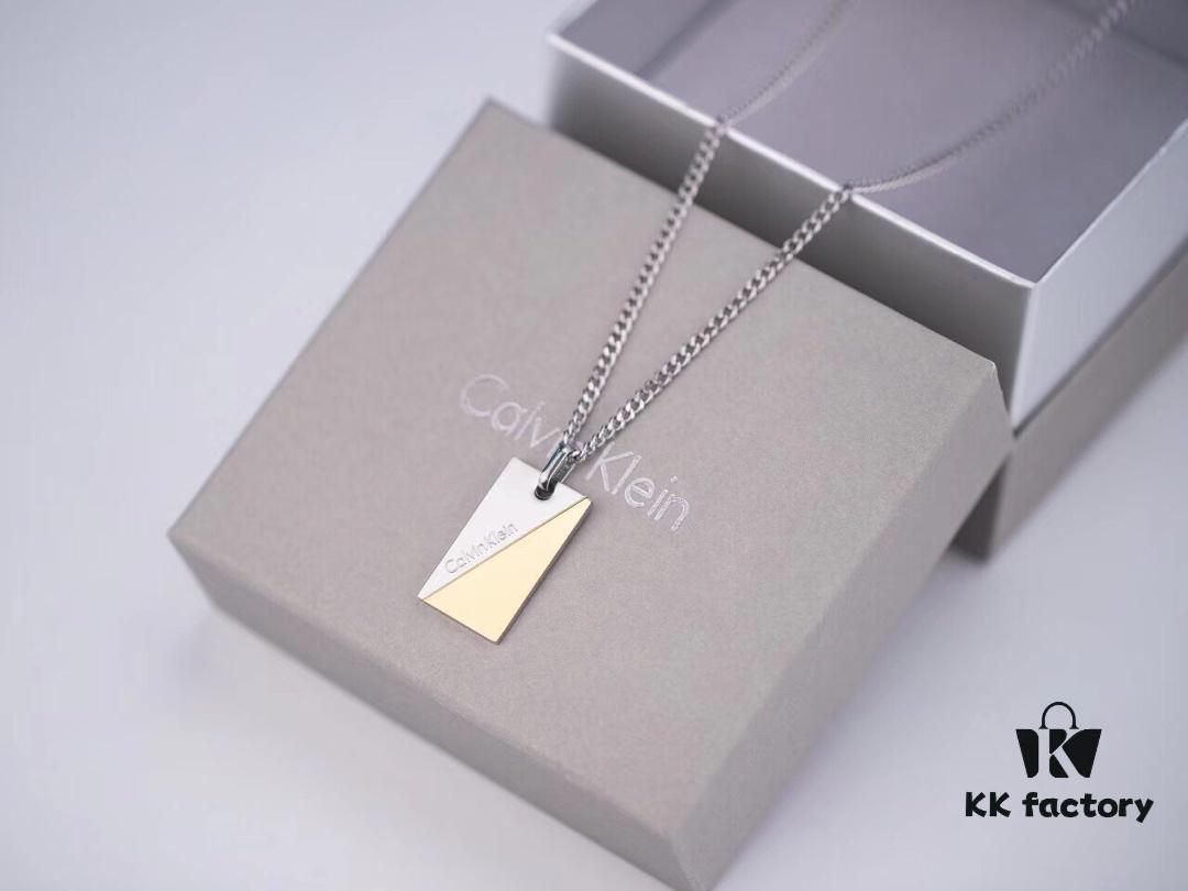 Calvin Klein CK Rectangular Pendant Necklace